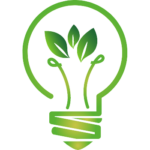 Icone ampoule verte écologie