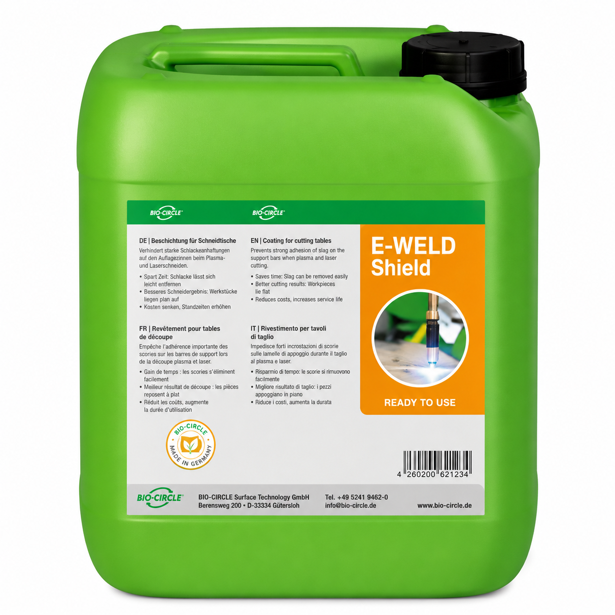 E-WELD SHIELD – REVÊTEMENT PROTECTEUR POUR BANCS DE DÉCOUPE PLASMA ET LASER - 10KG – Image 1