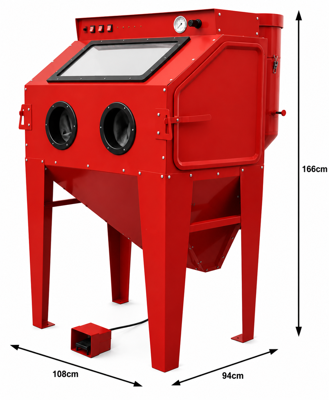 CS195 – CABINE DE SABLAGE  PROFESSIONNELLE 310 L AVEC DÉPOUSSIÉREUR INTÉGRÉ – Image 3